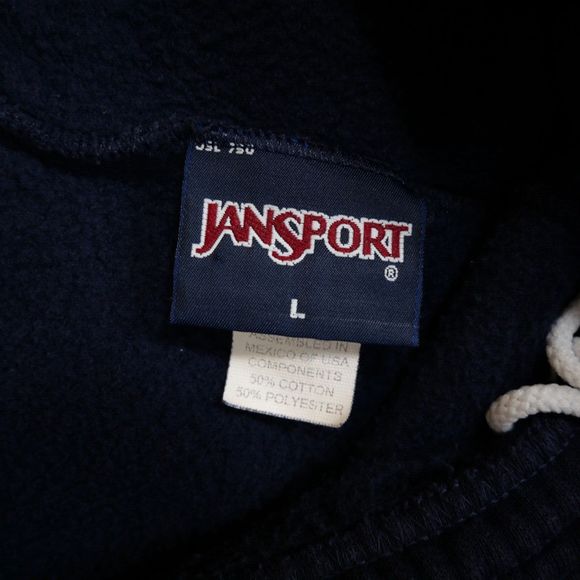 Vintage Pfizer Health & Wellness Logo Jansport Men's Navy Sweatpants Size L - Picture 13 of 14